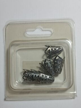 3/$15 Cone Terminators 16mm Lacy Mesh Antique Silver Finish Pack Of 6 4608MB